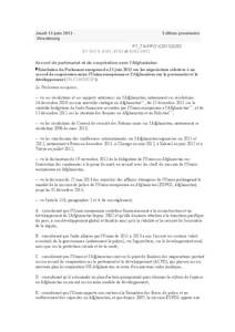 Jeudi 13 juin 2013 Strasbourg  Edition provisoire P7_TA-PROV[removed]B7-0274, 0281, 0282 et[removed]
