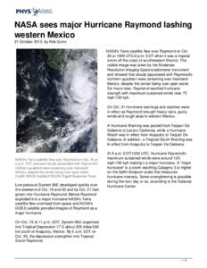 Meteorology / Geography of North America / Atlantic hurricane seasons / National Weather Service bulletin for New Orleans region / Hurricane Raymond / Pacific hurricane season / Pacific Ocean