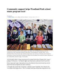 Community support helps Woodland Park school music program excel The Gazette By Debbie Kelley Updated: May 5, 2014 at 8:45 am • Published: May 5, 2014 • 1  Columbine Elementary School second graders Mia Frater, left,