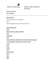 Microsoft Word - BJUI Knowledge Editorial Team Disclosure Statement.docx