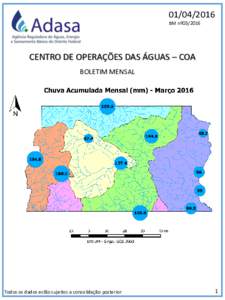 BM nºCENTRO DE OPERAÇÕES DAS ÁGUAS – COA BOLETIM MENSAL