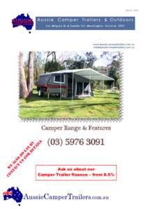 MarchCamper Range & FeaturesAsk us about our