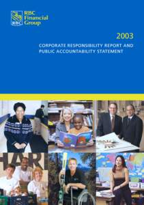 2003 CORPORATE RESPONSIBILITY REPORT AND PUBLIC ACCOUNTABILITY STATEMENT WHAT’S INSIDE