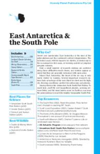 ©Lonely Planet Publications Pty Ltd  East Antarctica & the South Pole Why Go? East Antarctica108