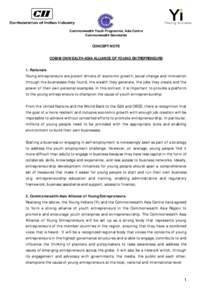 Commonwealth Youth Programme / Confederation of Indian Industry / Youth empowerment / Entrepreneur / Politics / Business / G20 Young Entrepreneurs Alliance / Enterprise Asia / Entrepreneurship / Commonwealth of Nations / Ageism