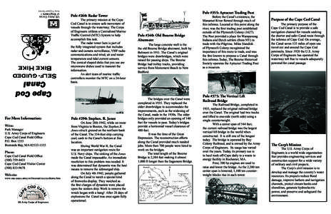 Pole #355: Aptucxet Trading Post  Pole #260: Radar Tower Self- guided Bike Hike