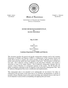 Manchac /  Louisiana / Tangipahoa Parish /  Louisiana / Bayou Manchac / Louisiana Department of Wildlife and Fisheries / Bayou / Lake Maurepas / Clean Water Act / Abita River / Robert J. Barham / Louisiana / Geography of the United States / Canadian National Railway