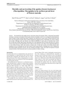 CSIRO PUBLISHING  Wildlife Research, 2005, 32, 715–722 www.publish.csiro.au/journals/wr