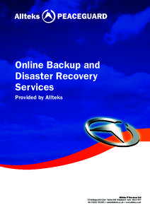 Online Backup and Disaster Recovery Services Provided by Allteks  Allteks IT Services Ltd