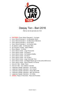         Deejay Ten ­ Bari 2016 