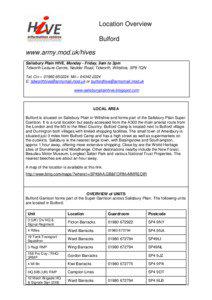 Bulford Camp / Tidworth / Bulford / Salisbury Plain / Amesbury / Larkhill / Shipton Bellinger / Netheravon / Salisbury / Geography of England / Wiltshire / Local government in England