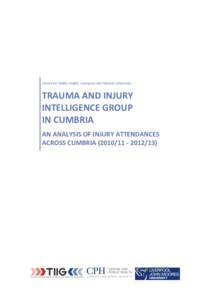 TRAUMA AND INJURY INTELLIGENCE GROUPIN CUMBRIA