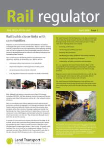 Rail regulator April 2008 issue 1