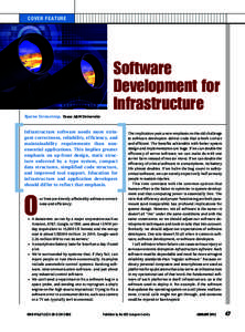 C OV ER F E AT U RE  Software Development for Infrastructure Bjarne Stroustrup, Texas A&M University