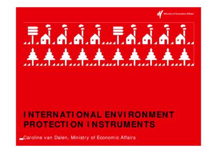 INTERNATIONAL ENVIRONMENT PROTECTION INSTRUMENTS Caroline van Dalen, Ministry of Economic Affairs Recommendation from 1st IEA-CSLF Workshop on Legal Aspects of Storing CO2: