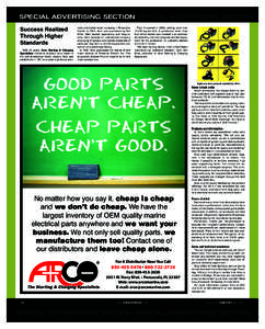 SPECIAL ADVERTISING SECTION SPECIAL ADVERTISING SECTION Success Realized Through Higher Standards After 53 years, Arco Starting & Charging Specialists maintains its place as a leader in
