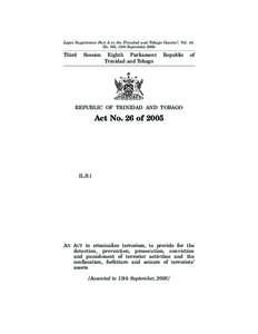 The Anti-Terrorism Act, 2005