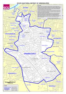 STATE ELECTORAL DISTRICT OF GREENSLOPES DISCLAIMER T T
