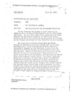 Memorandum for the Secretary from Charles E. Bohlen, [removed]