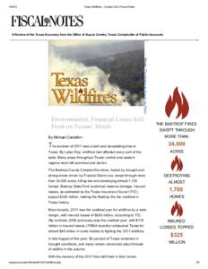 Wildfire / Bastrop County Complex fire / Natural disasters / Systems ecology / Emergency management / Texas wildfires / Yellowstone fires / Ecological succession / Fire / Occupational safety and health