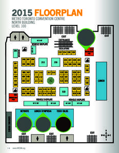 2015 FLOORPLAN METRO TORONTO CONVENTION CENTRE NORTH BUILDING LEVEL 100  EXIT