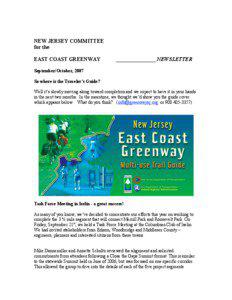 NEW JERSEY COMMITTEE for the EAST COAST GREENWAY