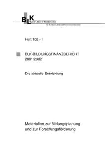 BLK-Bildungsfinanzbericht