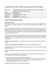 PROJECT IMPLEMENTATION UNIT FOR SUSTAINABLE MANURE MANAGEMENT IN ANIMAL FARMS IN LENINGRAD REGION, RUSSIA