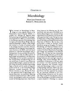 Chapter   Microbiology Mary Jane Ferraro and Robert C. Moellering Jr.