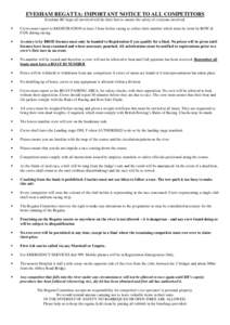 Microsoft Word - Regatta Competitor Instructions.doc