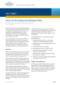 Desalination / Filters / Water desalination / Water supply / Kurnell Desalination Plant / Shutdown / Inflation / Depreciation / Tax / Economics / Business / Generally Accepted Accounting Principles