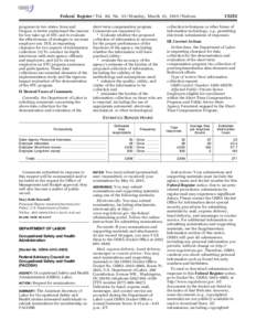 Federal Register / Vol. 80, NoMonday, March 23, Notices programs in two states, Iowa and Oregon, to better understand the reasons for low take-up of STC and to evaluate