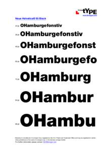   www.linotype.com Neue Helvetica® 95 Black 24 pt