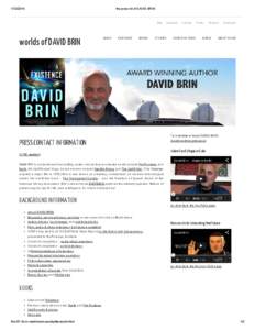 [removed]the press kit of DAVID BRIN