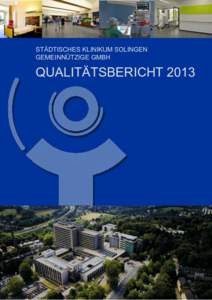 STÄDTISCHES KLINIKUM SOLINGEN GEMEINNÜTZIGE GMBH QUALITÄTSBERICHT 2013  Strukturierter Qualitätsbericht