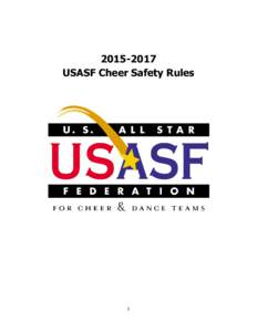 USASF Cheer Safety Rules