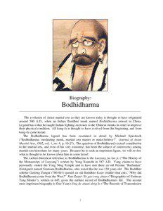 Biography:  Bodhidharma