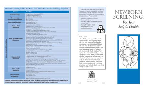 Newborn Screening Brochure