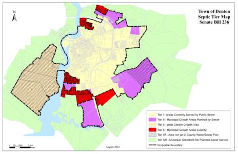 Town of Denton Septic Tier Map Senate Bill 236 ±