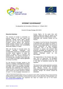 Internet Governance Strategy E Final