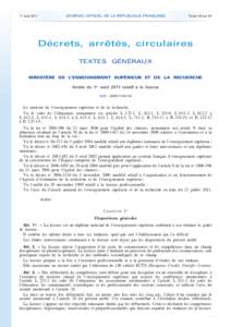 Journal officiel de la République française - N° 185 du 11 août 2011