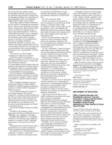 Office of Special Education and Rehabilitative Services; Overview Information: Training and Information for Parents of Children With Disabilities; Notice Inviting Applications for New Awards for Fiscal Year (FY) 2009, CF