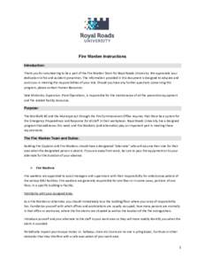 Prevention / Public safety / Warden / Firefighting in the United States / Passive fire protection / Local government in London / Safety / Fire alarm system / Emergency evacuation