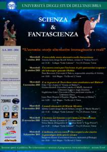 UNIVERSITÀ DEGLI STUDI DELL’INSUBRIA  SCIENZA & FANTASCIENZA A.A