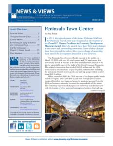 WinterInside This Issue… Peninsula Town Center