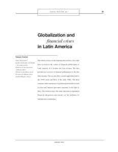 CEPAL Review N° 80 - Globalization and financial crises in Latin America