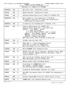 Education / West Virginia University / Student orientation / Knowledge / West Virginia / Academic term / Calendars