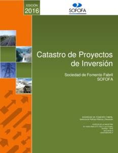 EDICIÓNCatastro de Proyectos de Inversión