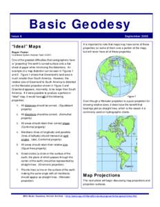 Basic Geodesy Issue 8 September 2005  “Ideal” Maps