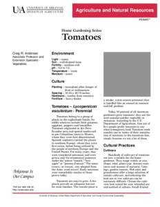 Tomatoes (Home Gardening Series) - FSA-6017